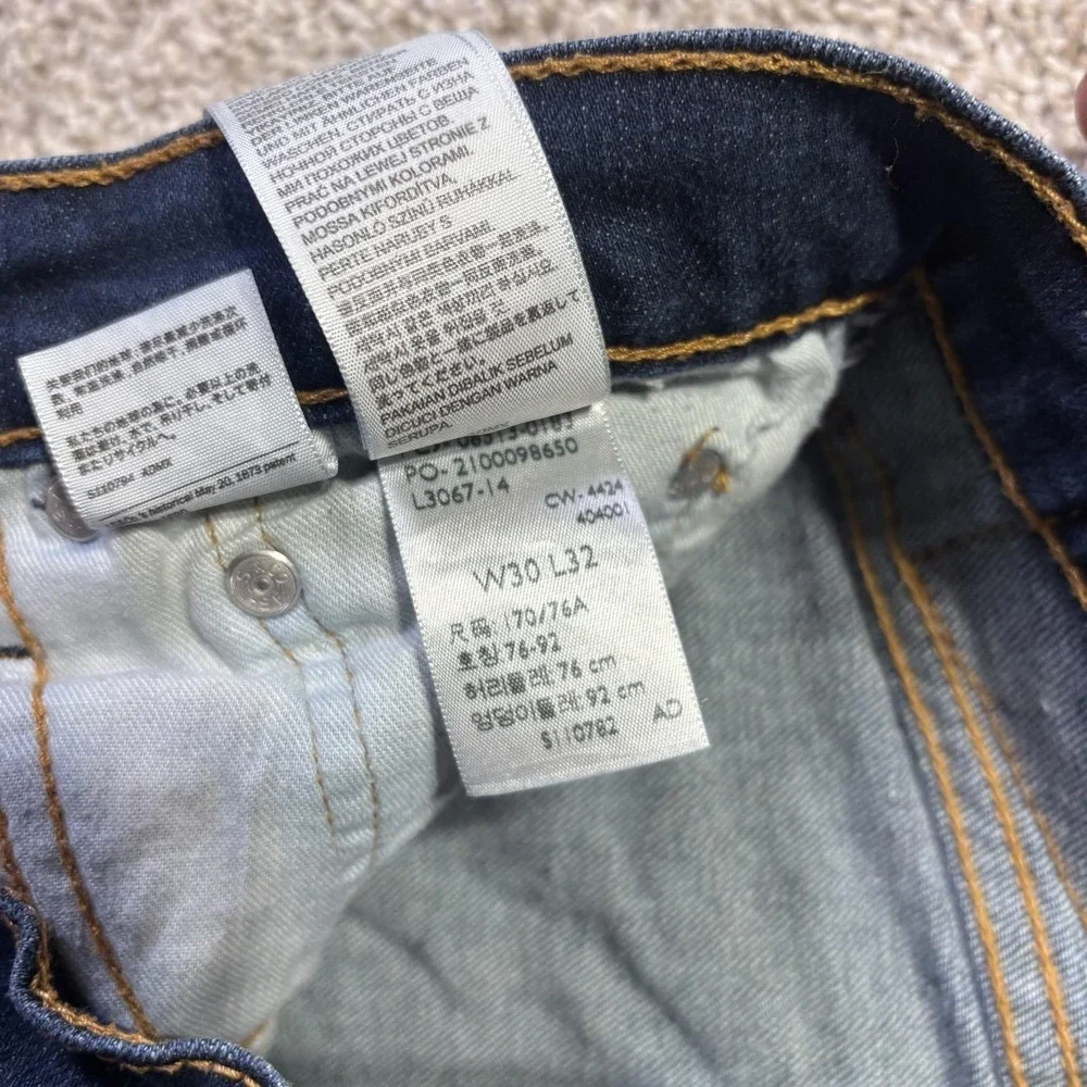 Levis 513 Jeans Mens 30x32‎ Blue Medium Wash Slim Straight Stretch Denim Pants